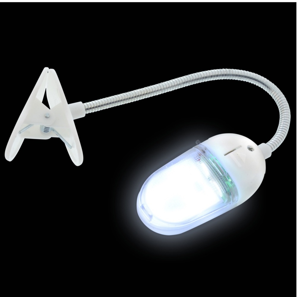 Book Light - white LED clip on adjustable - Picture 1 of 3